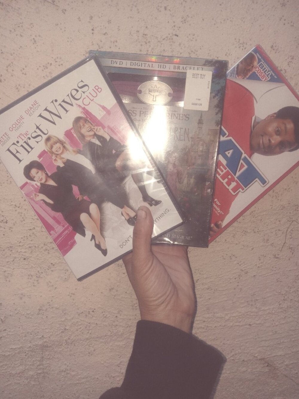 Lot of 3 New Movie Night DVD's-First Wives Club, Fat Albert, Miss Peregrine's